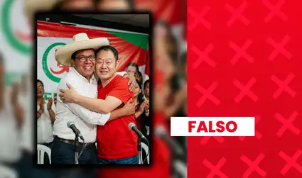 Imagen de Roberto Sánchez y Kenji Fujimori abrazándose es falsa: ha sido generada con inteligencia artificial