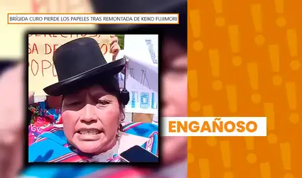 Brígida Curo sí mencionó que “la japonesa se vaya a su país” en alusión a Keiko Fujimori, pero no cuando Fuerza Popular comenzó a liderar conteo de la ONPE