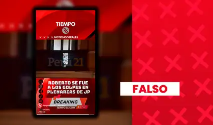 Es falso que Roberto Sánchez protagonizara una pelea en plenaria de Juntos por el Perú