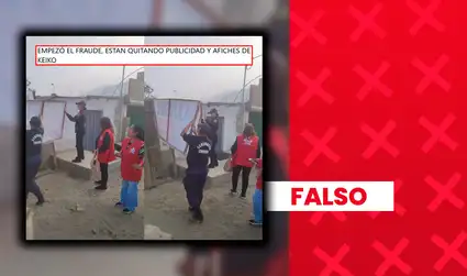Retirar propaganda electoral un día antes de las elecciones no constituye “fraude”, como se afirmó en un viral