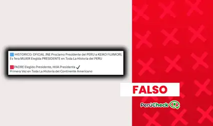 ¿Esta es la primera vez que padre e hijo alcanzan la presidencia del Perú?