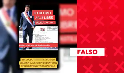 Reportaje fue sacado de contexto para afirmar falsamente que Pedro Castillo fue liberado: en realidad, solo informaba sobre la admisión a trámite de un hábeas corpus presentado por su defensa
