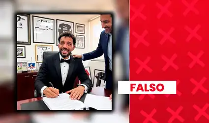 Es falsa la imagen de Vozinha llorando tras firmar con Colo-Colo: fue generada con inteligencia artificial