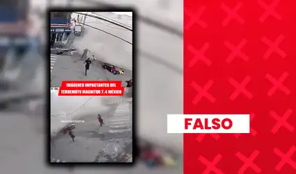 Video de cámara de seguridad atribuido falsamente al terremoto de 7,4 en México en realidad fue grabado en Venezuela