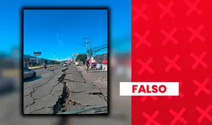 Es falsa la imagen de una carretera destruida tras el terremoto en Colombia: fue generada con inteligencia artificial