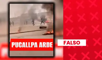 Es falso que este video muestre un enfrentamiento entre la Policía y pobladores durante las protestas en Pucallpa: las imágenes son de un operativo en Lambayeque