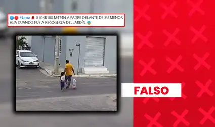 Es falso que este video muestre el ataque contra un hombre que recogía del colegio a su hija en Lima: el hecho ocurrió en Pernambuco, Brasil