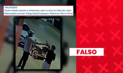 Este video no muestra un intento de asesinato en Perú: el hecho fue registrado en Brasil