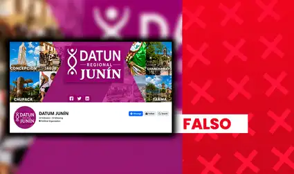 Página que suplanta a Datum vuelve a difundir falsas encuestas de intención de voto para las Elecciones Regionales y Municipales 2026 en Junín