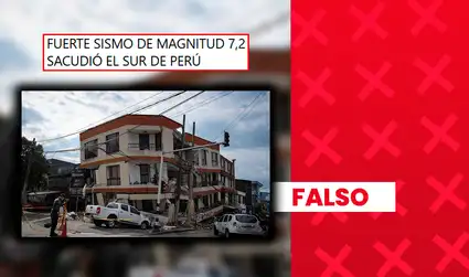 Es falso que esta fotografía retrate los daños estructurales de una vivienda a causa del terremoto de 7,2 en Ayacucho: en realidad, fue captada en Pereira, Colombia