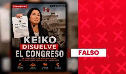 Es falso que Keiko Fujimori haya disuelto el Congreso de la República: La presidenta ha rechazado esa posibilidad