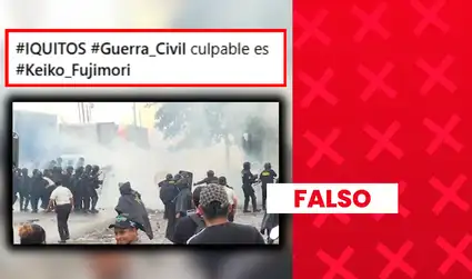 Es falso que un video muestre una “guerra civil” en Iquitos: las imágenes corresponden a Guatemala