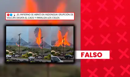 Clip viral que muestra la supuesta erupción del volcán Krakatoa en Indonesia fue elaborado con inteligencia artificial