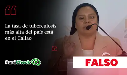 Es falso que el Callao cuente con la tasa de tuberculosis más alta del país