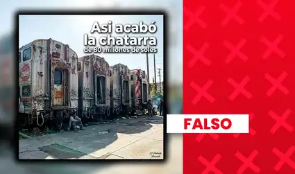 Es falsa la imagen que muestra los trenes de Caltrain como “chatarra” abandonada: fue generada con inteligencia artificial