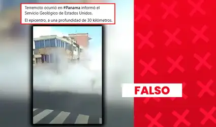 Es falso que video de edificio desplomándose muestre daños del reciente terremoto en Panamá: ocurrió en México en 2017