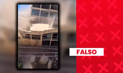 Es falso que este edificio haya colapsado durante el reciente terremoto en Panamá: el derrumbe fue generado con IA