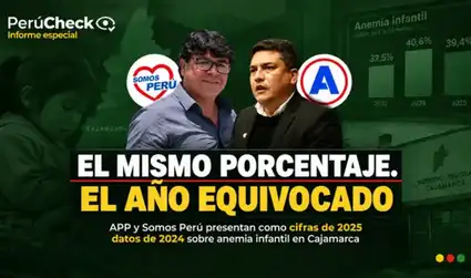 Segunda vuelta en Cajamarca: APP y Somos Perú presentaron cifras equivocadas sobre anemia infantil en planes de gobierno
