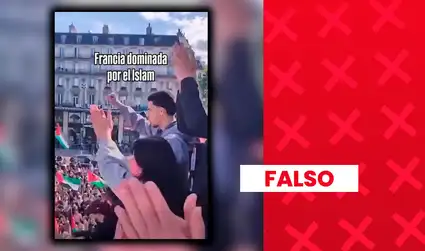 Es falso que este video de una multitud con banderas palestinas muestre las protestas actuales en Francia: las imágenes son de 2025