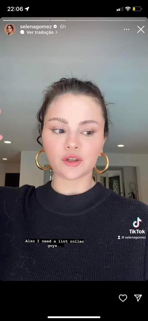  Selena Gomez habla de sus cejas en un Tiktok. Foto: captura de Tiktok

        ” title=” Selena Gomez talks about her eyebrows in a Tiktok.  Photo: Tiktok capture

        ” height=”100%” width=”100%” loading=”lazy”/></div>
<div class=