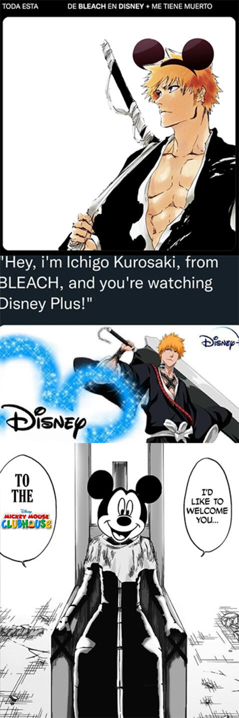 Memes de Bleach en Disney Plus