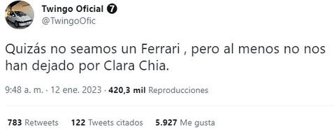 Crean cuentas fake de Casio y Twingo para responderle a Shakira tras 'tiradera' contra Gerard Piqué