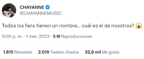 Chayanne pregunta en Twitter cómo se llama su fandom y usuarios responden: 