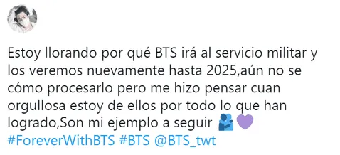 BTS confirma que irá al ejército surcoreano y sus fanáticos 'colapsan' las redes sociales