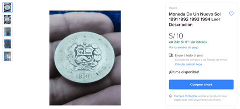 ¿Encontrará comprador? Hombre pide más de un millón de soles por una moneda de 1994