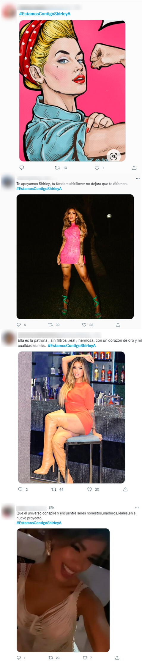 Shirley Arica: usuarios apoyan a modelo tras negar participación en video íntimo