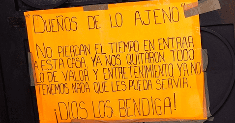  Residentes piden a ladrones ya no robarles porque no tienen nada. Foto: composición de LR/Facebook/<strong> </strong>Laila Agloni Surur    