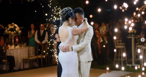  Christian Cueva y Pamela López el día de su boda en 2019 | Foto: Captura de pantalla Instagram    