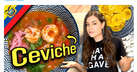 Sasha Grey compartió en Twitter su nuevo video preparando ceviche ecuatoriano. Foto: Twitter Sasha Grey   