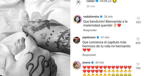  Christian Nodal y Cazzu anuncian el nacimiento de su hija. Foto: Foto: captura Cazzu/Instagram<br><br>  