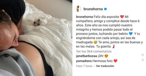  18.03.2023 | Publicación de Brunella Horna para Richard Acuña. Foto: captura Brunella Horna Instagram<br><br>  