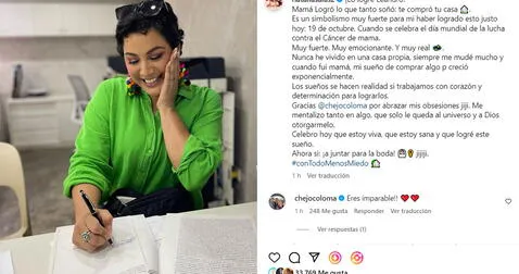  19.10.2023 | Publicación de Natalia Salas sobre su nueva casa. Foto: captura Instagram<br><br>  