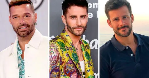  Ricky Martin, Pelayo Díaz y Giuseppe Di Bella habrían sido exparejas de Pablo Alborán. Foto: composición LR/Instagram<br><br>  