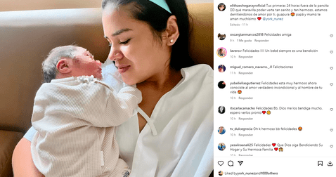  Elitha Echegaray es madre por primera vez. Foto: captura de Instagram   