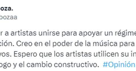 El comentario de Janet Barboza sobre el tema 'Peruanos de verdad'. Foto: captura de 'X'/Janet Barboza   