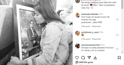 Seguidores de Jhanina Tocto la consuelan con alentadores mensajes. Foto: Instagram   