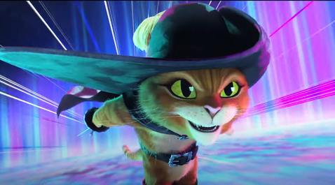   In addition to the classic CGI, "Puss in Boots 2" presents us with anime-style sequences.  Photo: YouTube capture    