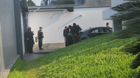 Fiscalía allana vivienda de Mario Mendoza Díaz, vinculado al caso Cuellos Blancos, en San Borja. Foto: Rosario Rojas/URPI-LR   