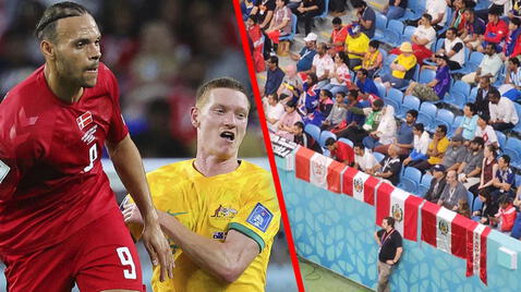 Qatar 2022: hinchas asistieron con banderas peruanas al partido Australia vs. Dinamarca