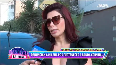 Milena Zárate tras ser acusada de pertenecer a banda criminal: “Va a tener que demostrármelo”