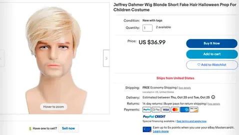 ¿Por qué eBay prohíbe la venta de disfraces sobre Jeffrey Dahmer en su plataforma?