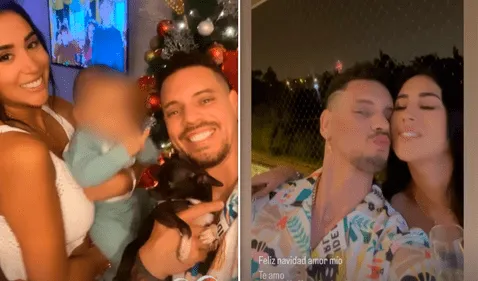 Melissa Paredes pasó Navidad con Anthony Aranda.