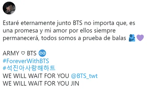 BTS confirma que irá al ejército surcoreano y sus fanáticos 'colapsan' las redes sociales