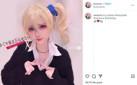 Kaguya-sama: Love is War regresa con un bello cosplay de Ai Hayasaka que te cautivará