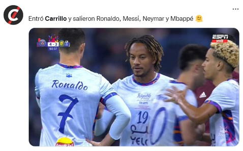 André Carrillo es tendencia al casi jugar con 'CR7': 