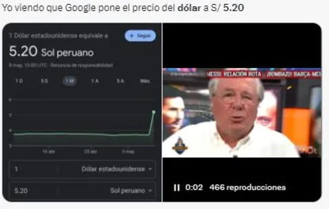 ¿El dólar a S/5.20? Peruanos quedan en shock con tipo de cambio de Google y reaccionan en redes sociales